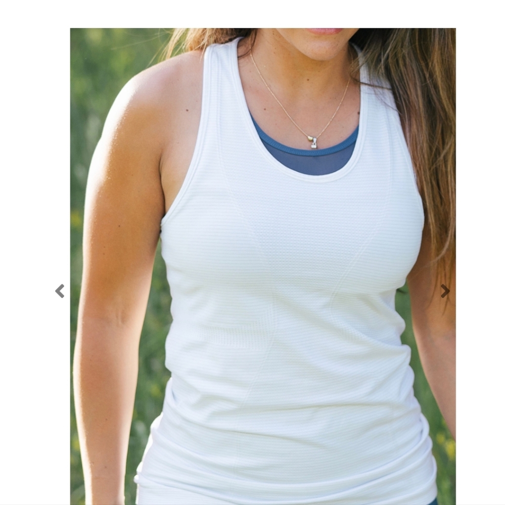 Zyia white Copper Charged Tank